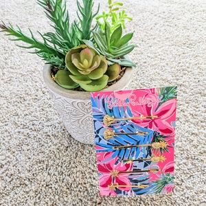 ⭐Lilly Pulitzer Gold Hair Pins Set of 6 NWT⭐